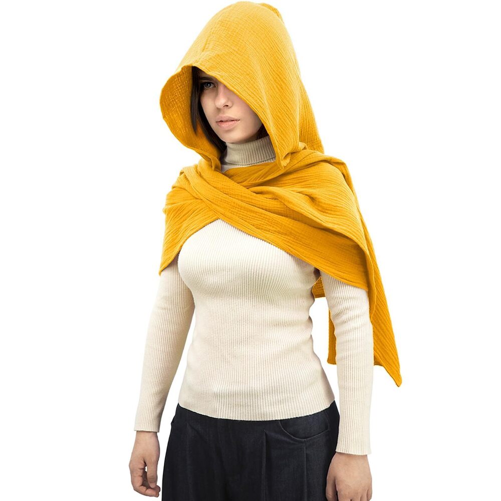 8630 Fashion Shawl Scarf Cape | Multifunctional Hooded Cowl | Medieval
